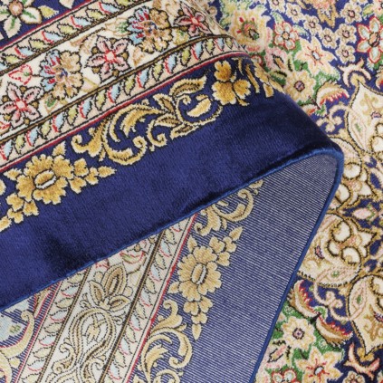 فرش ماشینی طرح گنبدی مدرن، ابریشم بامبو، سبک پارسی، کد 800209