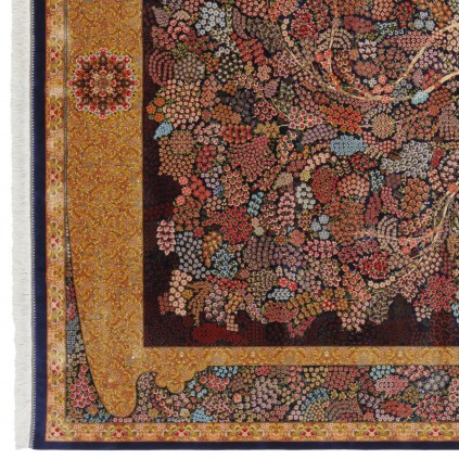 Machine-made Rug, Floral All-over, Bamboo Silk, Persian Style, Ref 800215