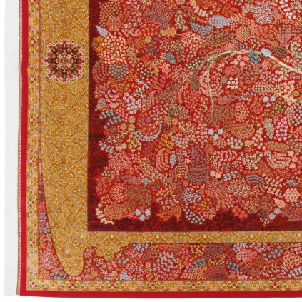 Machine-made Rug, Floral All-over, Bamboo Silk, Persian Style, Ref 800215