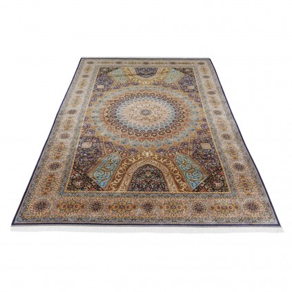 Machine-made Rug, Floral Dome, Bamboo Silk, Persian Style, Ref 800220