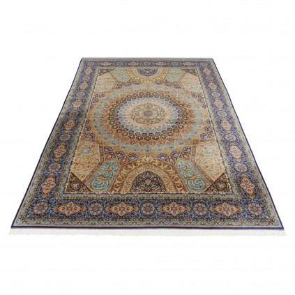 Machine-made Rug, Floral Dome, Bamboo Silk, Persian Style, Ref 800220