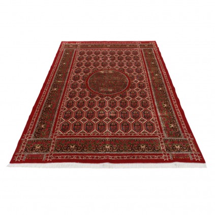 Machine-made Rug, Neoclassic Framed, Acrylic + Bamboo Silk, Persian Style, Ref 200228