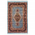 Machine-made Rug, Neoclassic Medallion, Acrylic + Bamboo Silk, Persian Style, Ref 200231