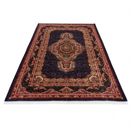 سجادة صناعية بنقشة ترنج الكلاسيكية الجديدة، أكريليك مع حرير بامبو، على الطراز الفارسي، رقم 200231