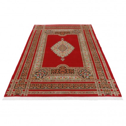 Machine-made Rug, Floral Medallion, Bamboo Silk, Persian Style, Ref 800235
