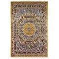 Machine-made Rug, Neoclassic Medallion, Bamboo Silk, Persian Style, Ref 800240
