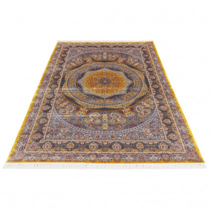 Machine-made Rug, Neoclassic Medallion, Bamboo Silk, Persian Style, Ref 800240
