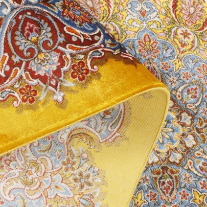 Machine-made Rug, Neoclassic Medallion, Bamboo Silk, Persian Style, Ref 800240