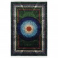 Machine-made Rug, Modern Medallion, Acrylic + Bamboo Silk, Persian Style, Ref 200247