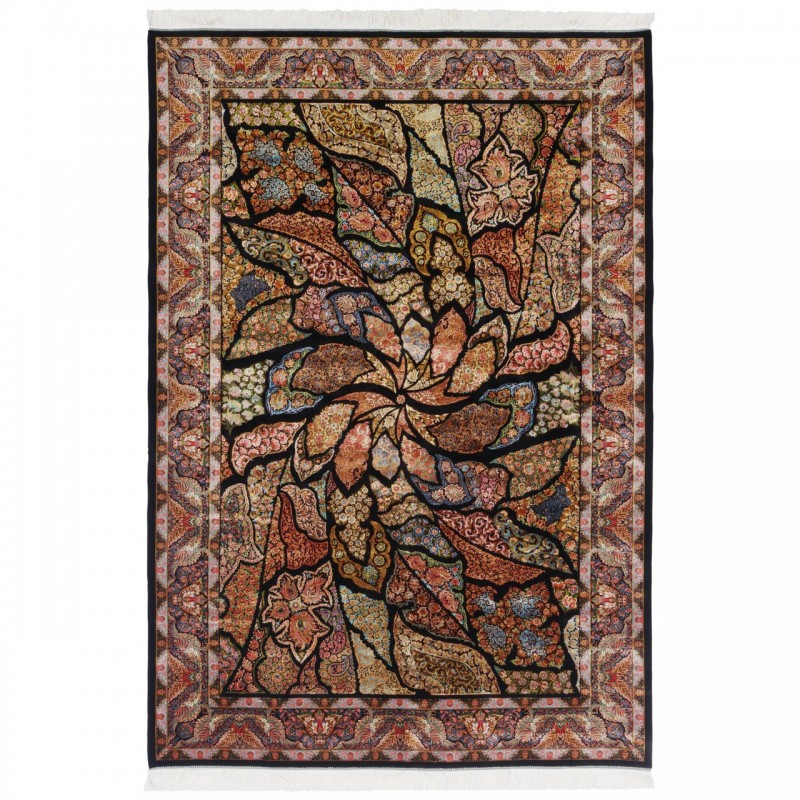 Machine-made Rug, Modern All-over, Acrylic + Bamboo Silk, Persian Style, Ref 200248