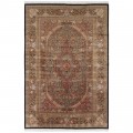 Machine-made Rug, Floral Corner Medallion, Acrylic + Bamboo Silk, Persian Style, Ref 200249