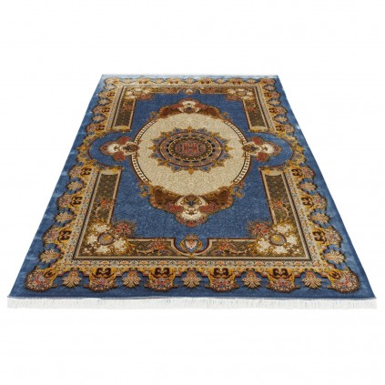 Machine-made Rug, Neoclassic Medallion, Bamboo Silk, Persian Style, Ref 800257