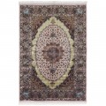 Machine-made Rug, Floral Corner Medallion, Acrylic + Bamboo Silk, Persian Style, Ref 200264
