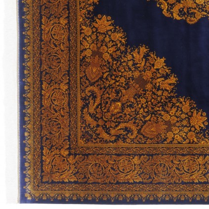 Machine-made Rug, Plain Field Medallion, Bamboo Silk, Persian Style, Ref 800266