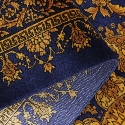 Machine-made Rug, Plain Field Medallion, Bamboo Silk, Persian Style, Ref 800266