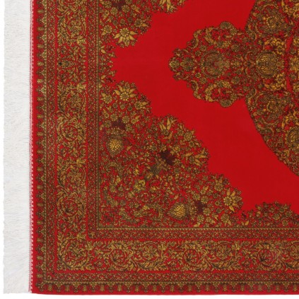 Machine-made Rug, Plain Field Medallion, Bamboo Silk, Persian Style, Ref 800266