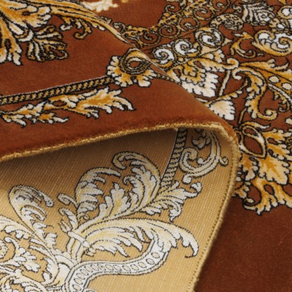 Machine-made Rug, Neoclassic Medallion, Acrylic + Bamboo Silk, Persian Style, Ref 200269