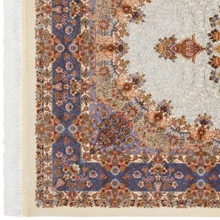 Machine-made Rug, Floral Medallion, Bamboo Silk, Persian Style, Ref 800272