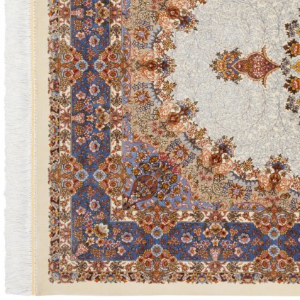 Machine-made Rug, Floral Medallion, Bamboo Silk, Persian Style, Ref 800272