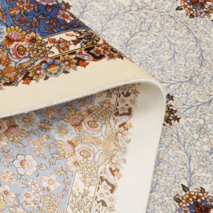 Machine-made Rug, Floral Medallion, Bamboo Silk, Persian Style, Ref 800272