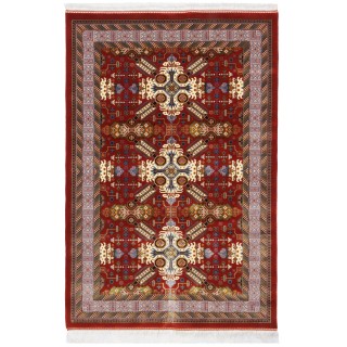 Machine-made Rug, Geometric All-over, Bamboo Silk, Persian Style, Ref 800273