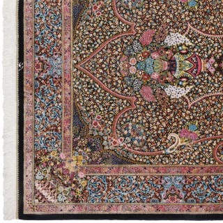 Machine-made Rug, Floral All-over, Bamboo Silk, Persian Style, Ref 800274