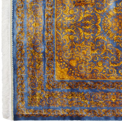 Machine-made Rug, Floral Medallion, Bamboo Silk, Persian Style, Ref 800275