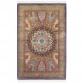 Machine-made Rug, Floral Dome, Bamboo Silk, Persian Style, Ref 800284