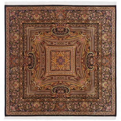 سجادة صناعية بنقشة كامل عصري، حرير بامبو، على الطراز الفارسي، رقم 800291