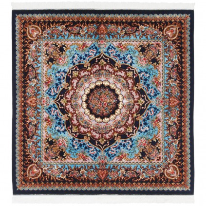 Machine-made Rug, Neoclassic Medallion, Acrylic + Bamboo Silk, Persian Style, Ref 200292