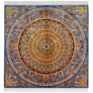 Machine-made Rug, Neoclassic All-over, Bamboo Silk, Persian Style, Ref 800293