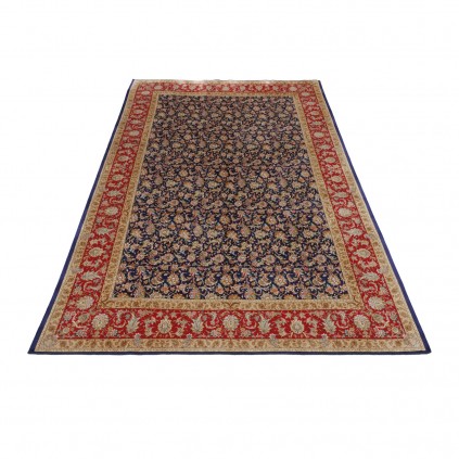 سجادة صناعية بنقشة كامل مزخرف بالورود، حرير بامبو، على الطراز الفارسي، رقم 800328