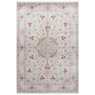 Machine-made Rug, Floral Medallion, Bamboo Silk, Persian Style, Ref 800333