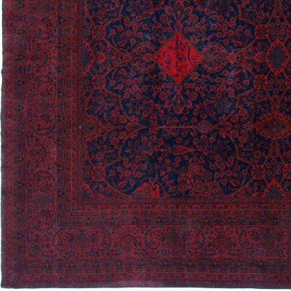 فرش دستباف آنتیک طرح سراسر پشم چله نخ کاشان 500 × 300 کد 11500640