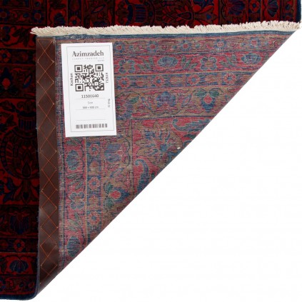 فرش دستباف آنتیک طرح سراسر پشم چله نخ کاشان 500 × 300 کد 11500640