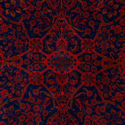 فرش دستباف آنتیک طرح سراسر پشم چله نخ کاشان 500 × 300 کد 11500640