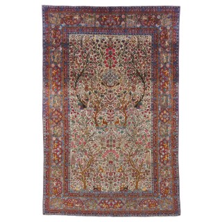 Rare Antique Handwoven Carpet