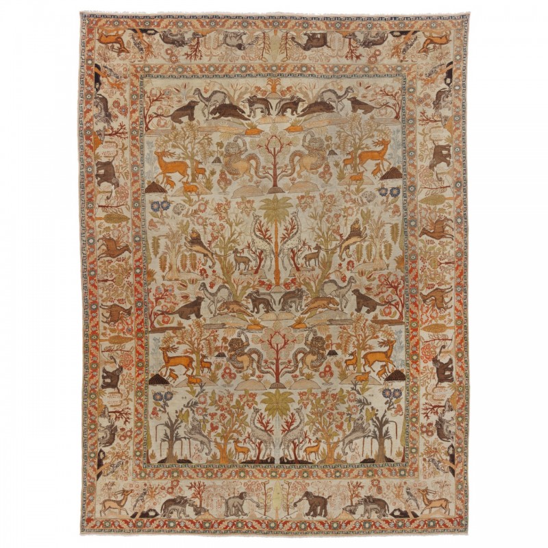 Rare Antique Handwoven Carpet