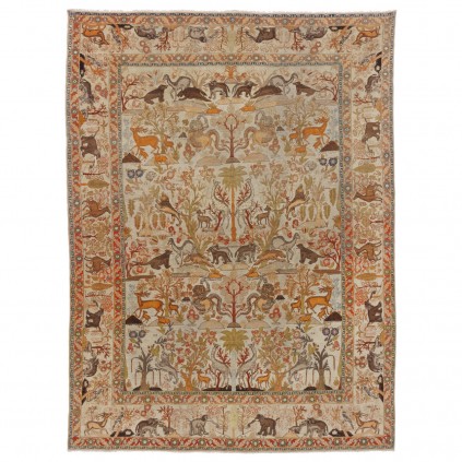 Rare Antique Handwoven Carpet