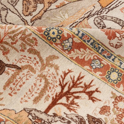 Rare Antique Handwoven Carpet