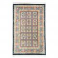 Handwoven Carpet, Square/Block Layout, All Silk, Qom, 131 × 205 cm Ref 10200416