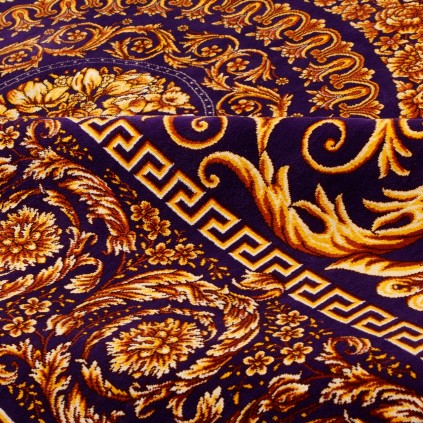 فرش دستباف طرح لچک ترنج تمام ابریشم قم 132 × 218 کد 10200418