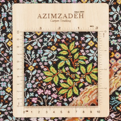 فرش دستباف طرح درختی تمام ابریشم قم 132 × 195 کد 10200434