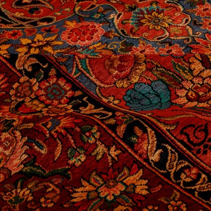 فرش دستباف طرح درختی تمام ابریشم سرخس 134 × 200 کد 10200439