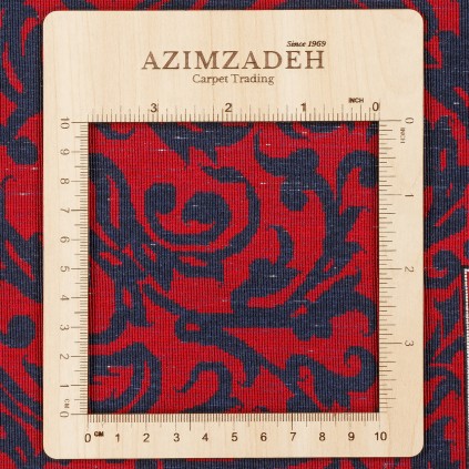 فرش دستباف طرح چند ترنج تمام ابریشم قم 130 × 202 کد 10200445