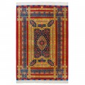 Handwoven Carpet, Medallion Layout, All Silk, Qom, 138 × 200 cm Ref 10200455