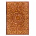 Handwoven Carpet, Dome Layout, All Silk, Qom, 135 × 196 cm Ref 10200481
