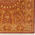 فرش دستباف طرح گنبدی تمام ابریشم قم 135 × 196 کد 10200481