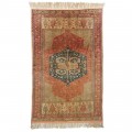 Handwoven Carpet, Corner Medallion Layout, All Silk, Sarakhs, 135 × 210 cm Ref 10200484