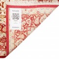 فرش دستباف طرح لچک ترنج تمام ابریشم قم 132 × 200 کد 10200489